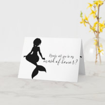 Mermaid Wedding Will You Be My Maid of Honor
