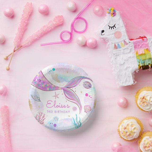 Mermaid Whimsical Under The Sea Birthday Party  Paper Bowls (Party)