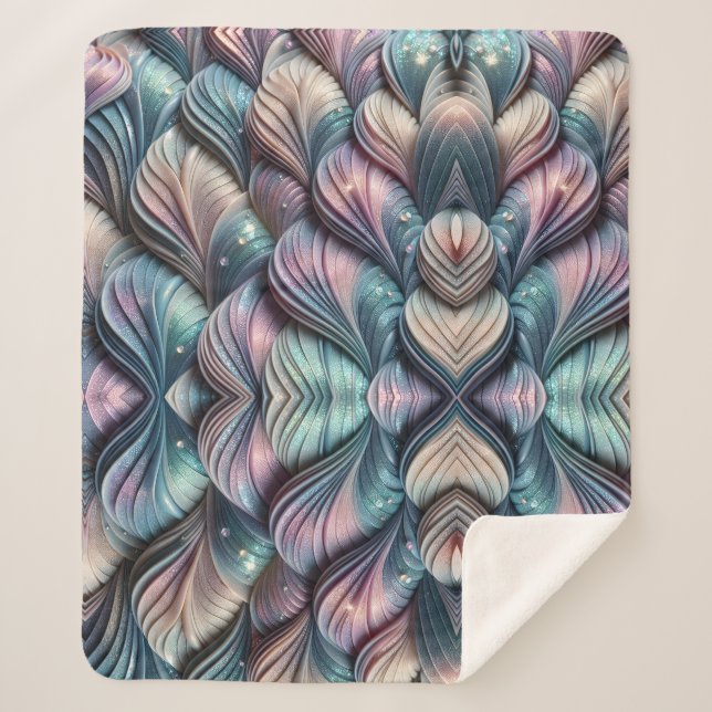 Mermaid Whispers Sherpa Blanket (Front)