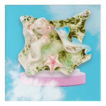 Mermaid Wishes and Seahorses Kisses Wall Art