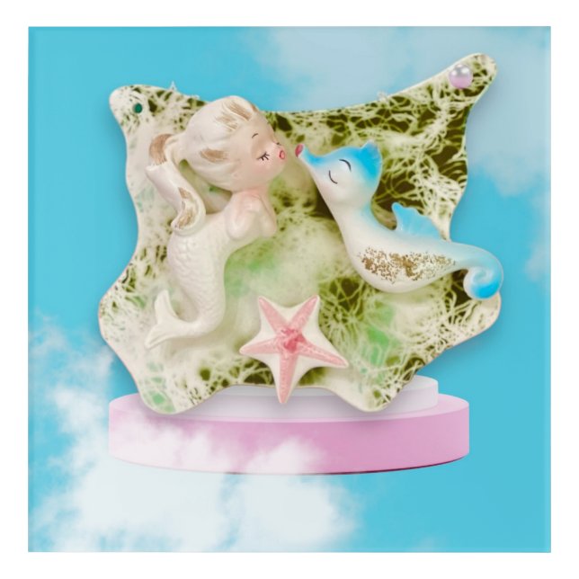 Mermaid Wishes and Seahorses Kisses Wall Art (Front)
