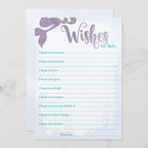 Mermaid Wishes for Baby Cards