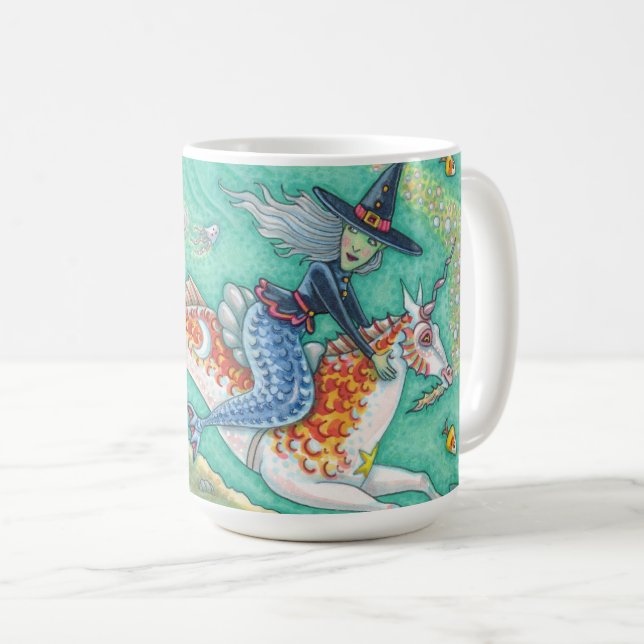 MERMAID WITCH, HALLOWEEN MERHORSE PONY CLASSIC MUG (Front Right)