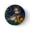 "Mermaid with a Golden Dragon" Button