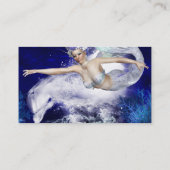 Mermaid with Dolphin Business Cards (Back)