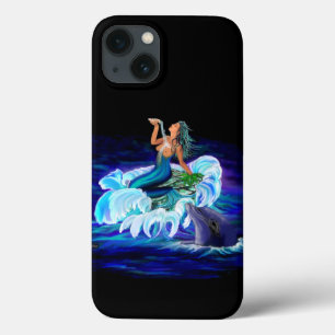 Mermaid with Dolphin iPhone 13 Case