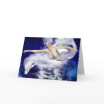 Mermaid with Dolphin Greeting Card