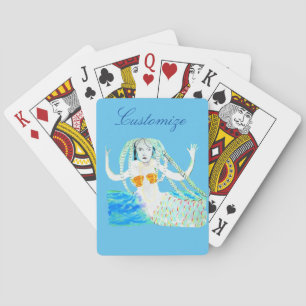Mermaid with Dreadlocks Thunder_Cove Poker Cards
