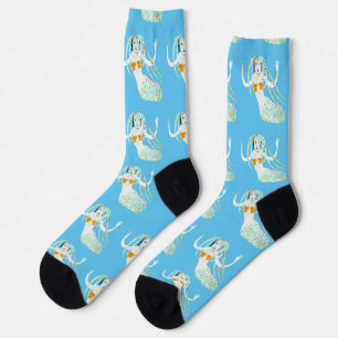 Mermaid with Dreadlocks Thunder_Cove Socks
