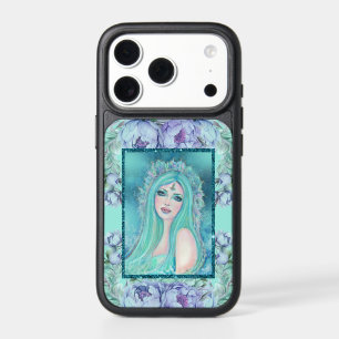 Mermaid with flowers art by Renee Lavoie iPhone 17 Pro Case
