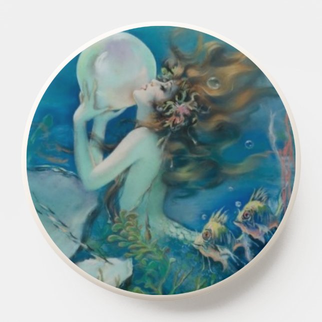 Mermaid With Pearl PopSocket (Popsocket)
