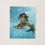 Mermaid with Sea Turtle Puzzle