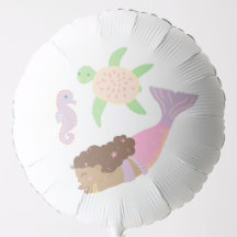 Mermaid with Turtle Large Balloon