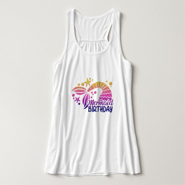 Mermaid Womens Plus Size  Tank Top (Design Front)