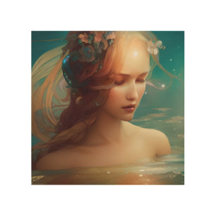 Mermaid wood wall art