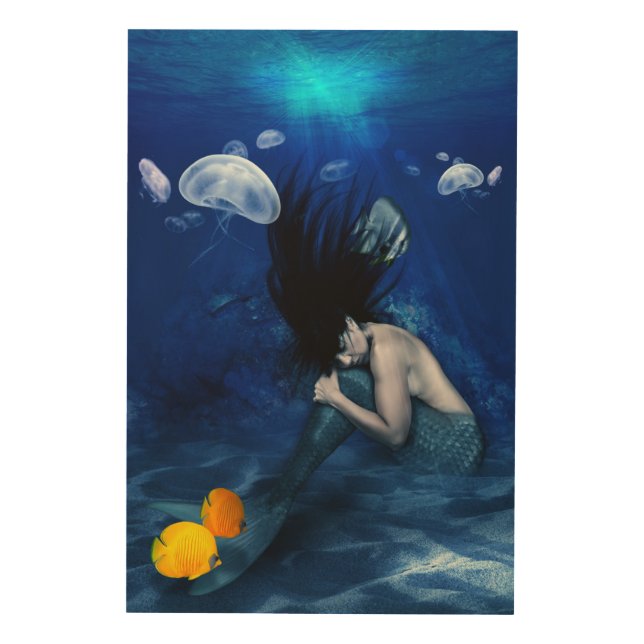 Mermaid Wood Wall Decor (Front)