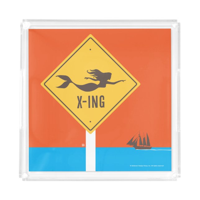 Mermaid X-ing Acrylic Tray (Front)