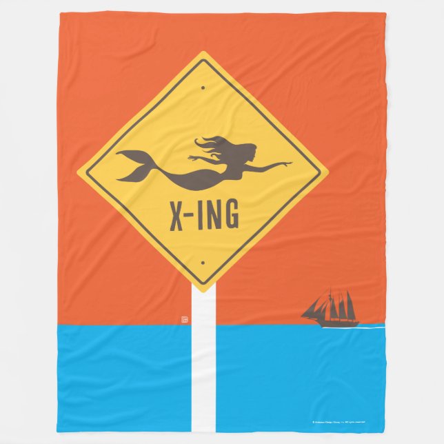 Mermaid X-ing Fleece Blanket (Front)