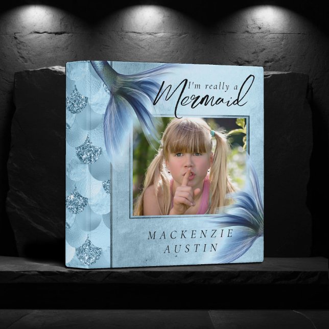 #MermaidLife Album | Really a Mermaid Quote 3 Ring Binder (Creator Uploaded)