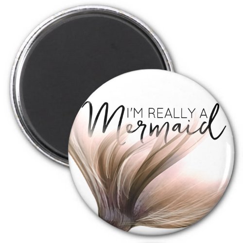 MermaidLife Im Really a Mermaid  Rose Gold Tail Magnet