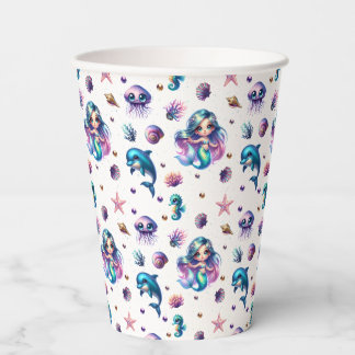 Mermaid's Adventure! Paper Cups