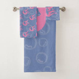 Mermaids and Bubbles Bath Towel Set