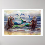 Mermaids And Dolphins 2013 Poster at Zazzle
