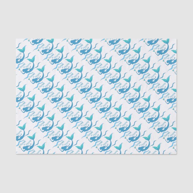 Mermaids and Margarita Wrapping Supplies Tissue Paper (Front)
