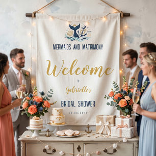 Mermaids And Matrimony Beach Bachelorette Party Foam Board