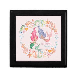 Mermaids Best Friends Forever BFF Personalized Gift Box