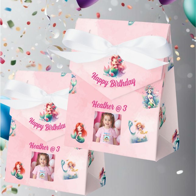 Mermaids Birthday Favor Box for Kids Party (Creator Uploaded)