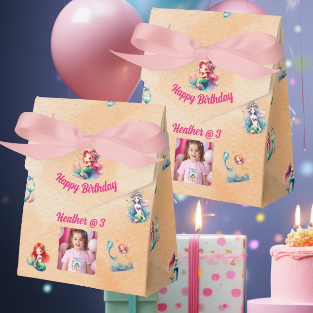 Mermaids Birthday Favor Box for Kids Party (Creator Uploaded)