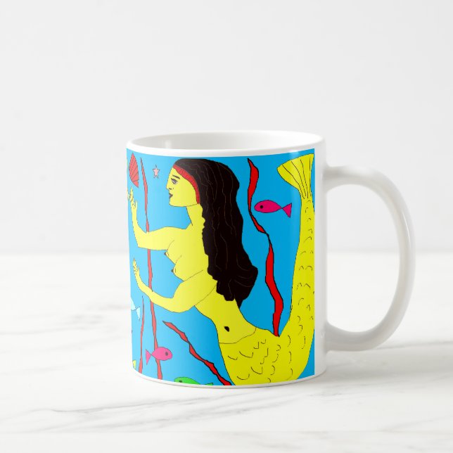 mermaids coffee mug (Right)