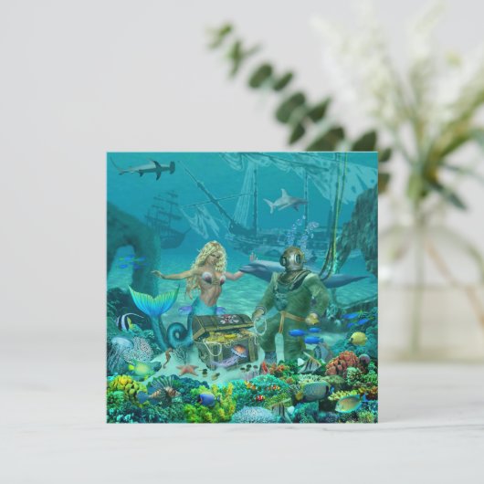 Mermaid's Coral Reef Treasure (Standing Front)