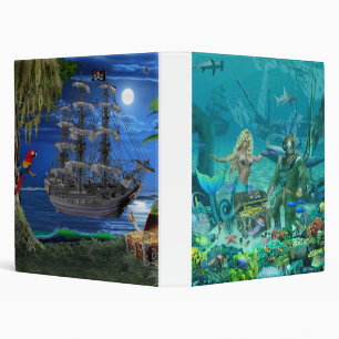 Mermaid's Coral Reef Treasure Binder
