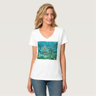 Mermaid's Coral Reef Treasure T-Shirt
