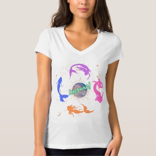 Mermaids Dancing in the Moonlight T_Shirt