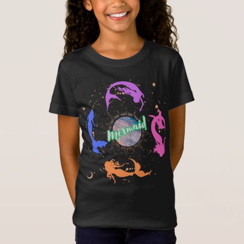 Mermaids Dancing in the Moonlight T_Shirt