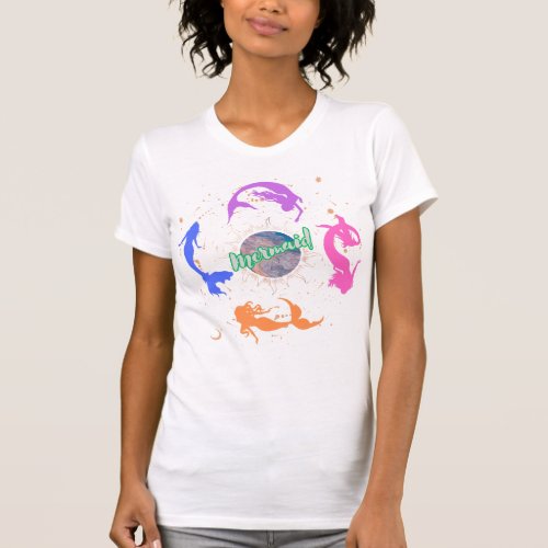 Mermaids Dancing in the Moonlight T_Shirt