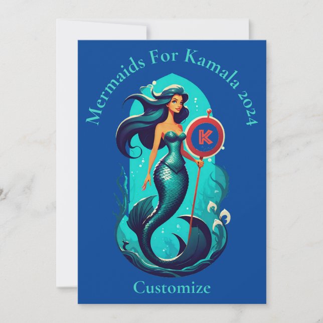 Mermaids For Kamala 2024 Thunder_Cove Invitation (Front)