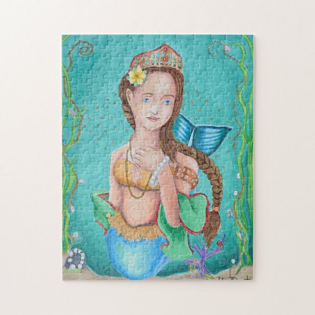 Mermaid's Garden Art Puzzle (Vertical)