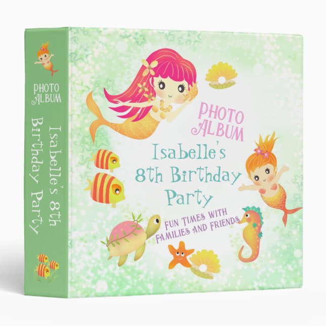 Mermaids Green Binder (Front/Spine)