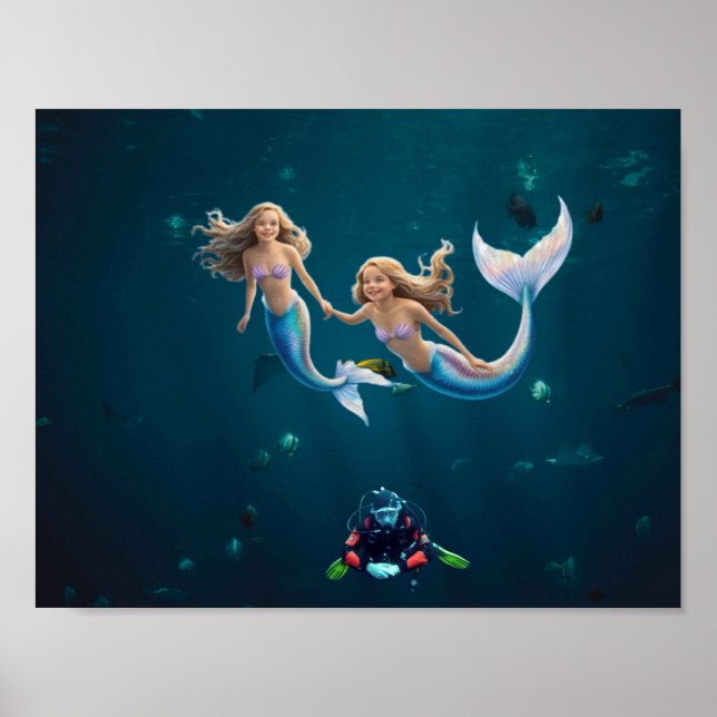 Mermaids having fun. poster (Front)