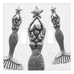 Mermaids Holding Stars Thunder_Cove Light Switch Cover