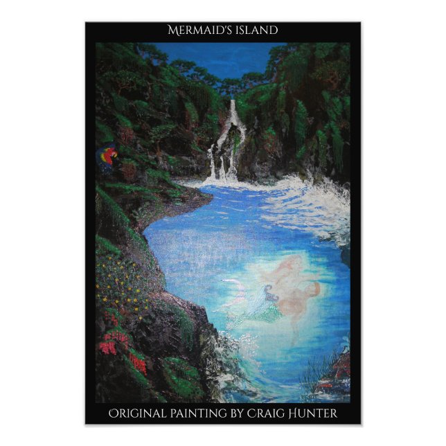 Mermaid's island photo print (Front)