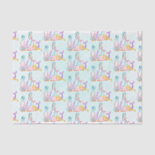 Mermaids & Jellyfish Under the Sea Watercolor Tissue Paper