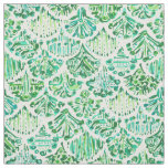 MERMAIDS OF SV Green Watercolor Fish Scale Fabric