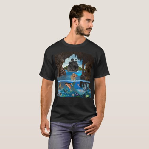 MERMAIDS OF THE PIRATE CAVE T_Shirt