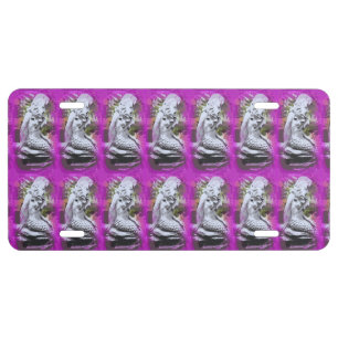 mermaids purple license plate