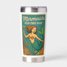 Mermaids Run This Reef | Funny Retro Coral Fish